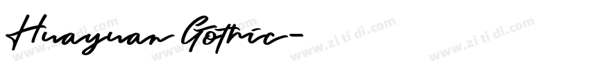 Huayuan Gothic字体转换
